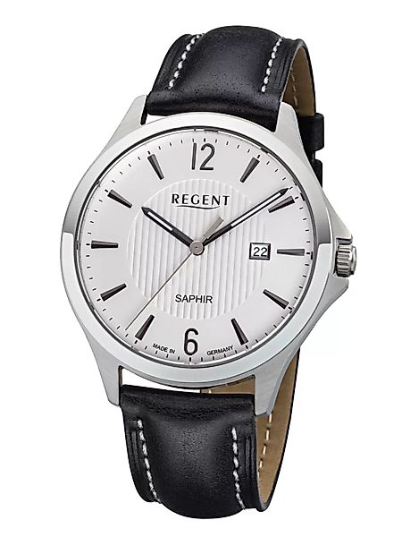 Regent Armbanduhr Edelstahl Lerband GM-1630 Herrenuhr günstig online kaufen