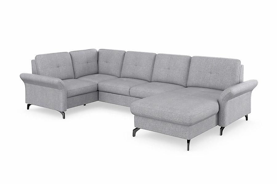 PLACES OF STYLE Wohnlandschaft "Calando U-Form" wahlweise mit Bettfunktion, günstig online kaufen