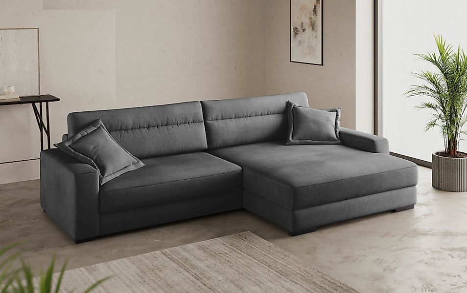 Mr. Couch Ecksofa »Marcello L-Form«, inklusive EasyBett und Bettkasten günstig online kaufen