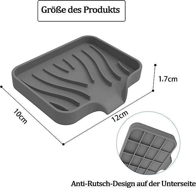 Coonoor Seifenschale Seifenschale mit Ablauf Silikon günstig online kaufen