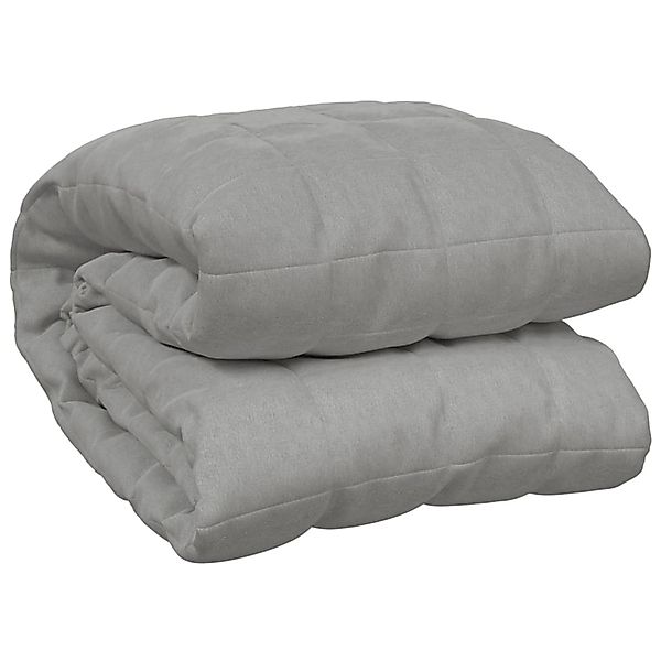 Vidaxl Gewichtsdecke Grau 120x180 Cm 5 Kg Stoff günstig online kaufen