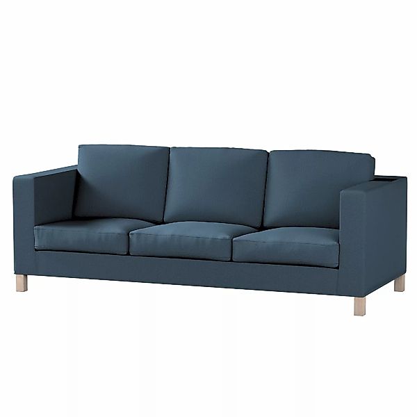 Bezug für Karlanda 3-Sitzer Sofa nicht ausklappbar, kurz, Dunkelblau, Bezug günstig online kaufen