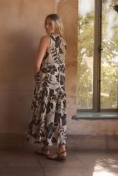 Next Jerseykleid Ärmelloses Struktur-Maxikleid mit tiefer günstig online kaufen