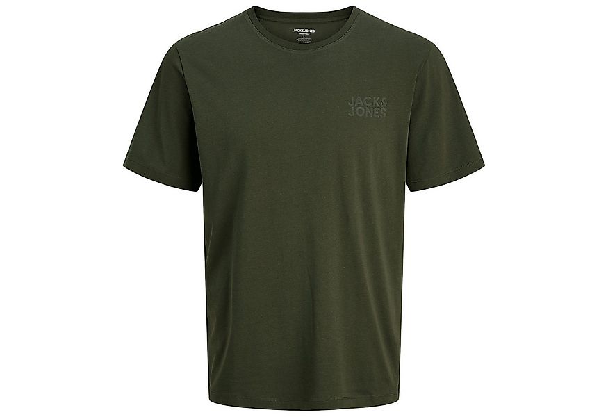 Jack & Jones Rundhalsshirt Jack&Jones T-Shirt oliv Brustprint XXL JJECORP günstig online kaufen