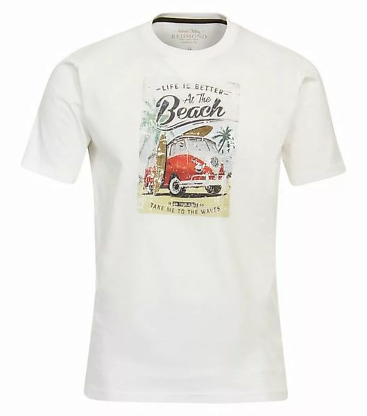 Redmond T-Shirt T-SHIRT ROUND NECK MIT PRINT 1 0 WEISS günstig online kaufen