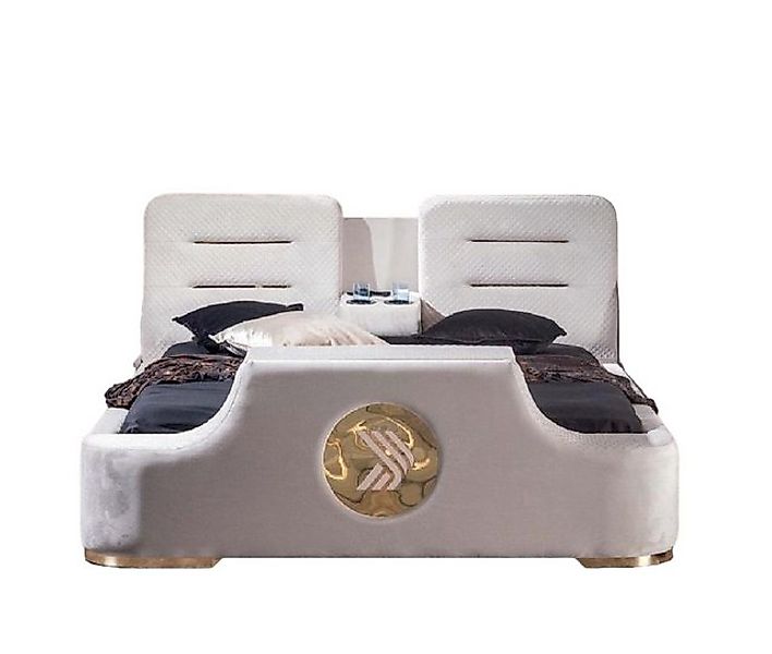 JVmoebel Bett Doppelbett Modern Luxus Hocker Multifunktion Design Polster S günstig online kaufen