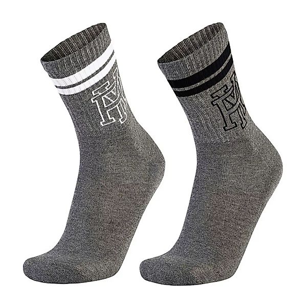 Replay Tennis Socks 2 Pairs EU 43-46 Dark Grey Mel / Dark Grey Mel günstig online kaufen