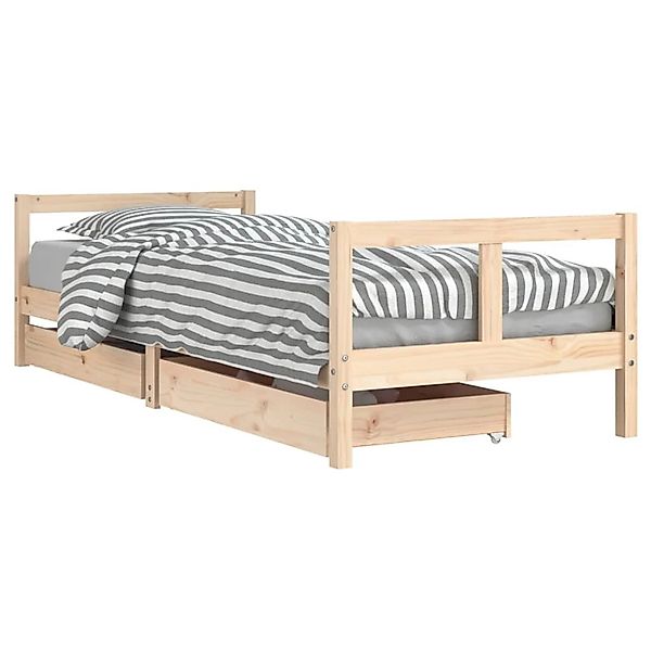 vidaXL Kinderbett mit Schubladen 80x200 cm Massivholz Kiefer 834405 günstig online kaufen