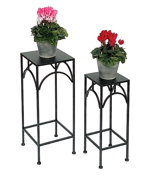 DanDiBo Blumenhocker Metall Schwarz Eckig Blumenständer günstig online kaufen