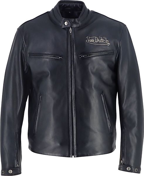Von Dutch Motorradjacke Von Dutch X Helstons Basic Motorrad Lederjacke Rück günstig online kaufen