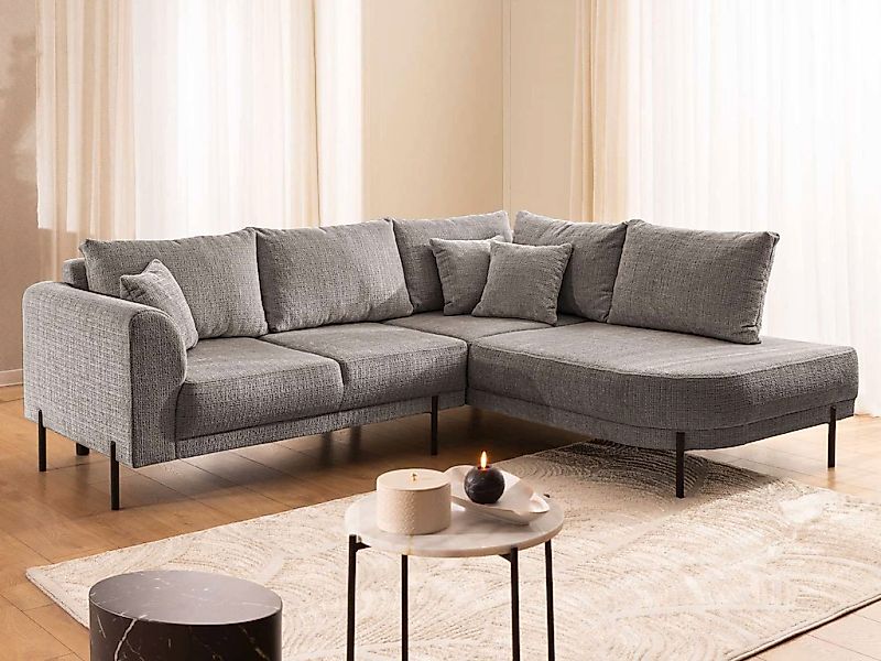 Home affaire Ecksofa "NELLIA L-Form mit Ottomane rechts oder links bestellb günstig online kaufen