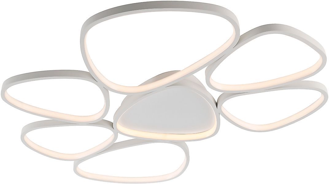 JUST LIGHT Deckenleuchte »PEBBLES« LED-Board 1 Stk. Warmweiß LED, dimmbar, günstig online kaufen