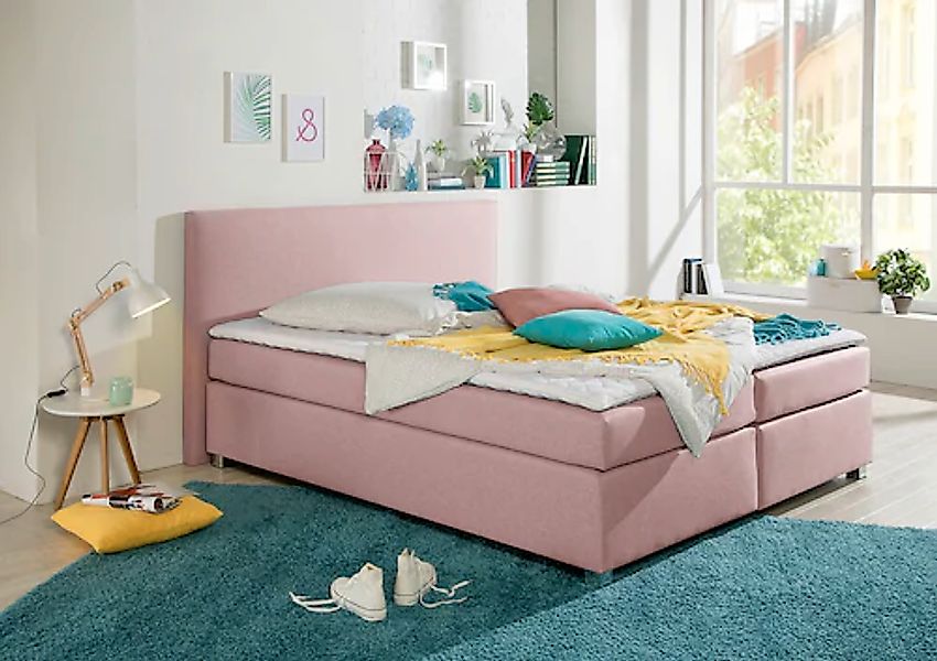 INOSIGN Boxspringbett "Eliana", inkl. Topper, in 4 Breiten, 3 Matratzenarte günstig online kaufen