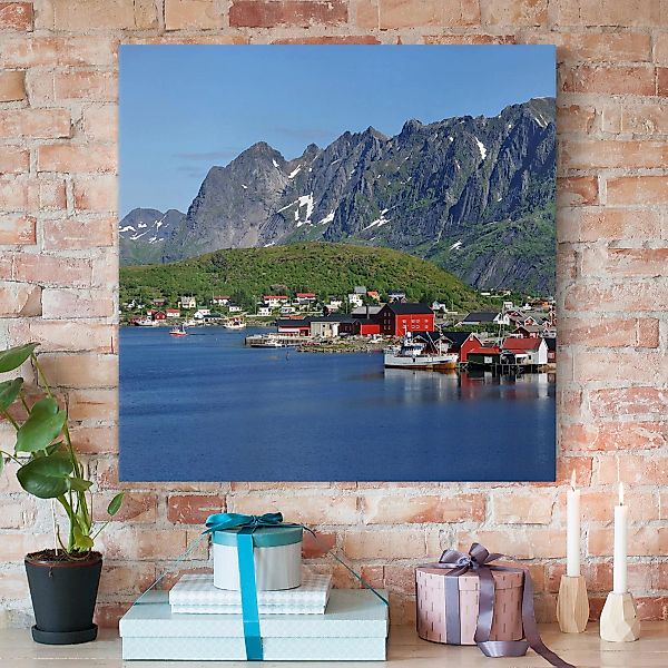 Leinwandbild Architektur & Skyline - Quadrat Finnmark günstig online kaufen