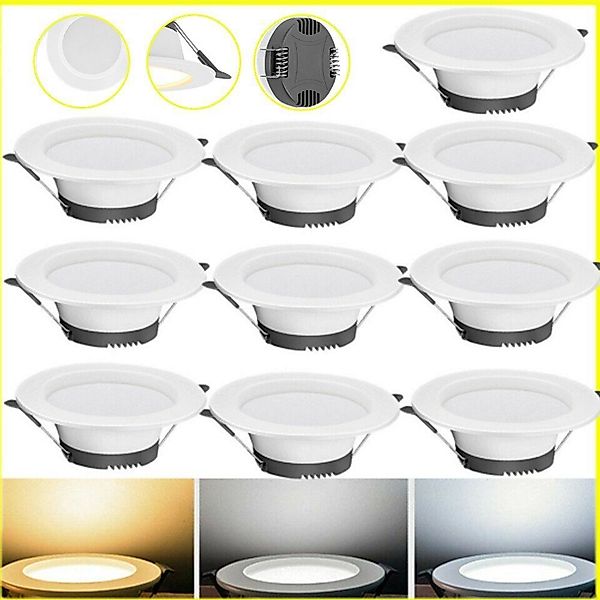 LETGOSPT LED Einbauleuchte 10x LED Einbaustrahler, günstig online kaufen