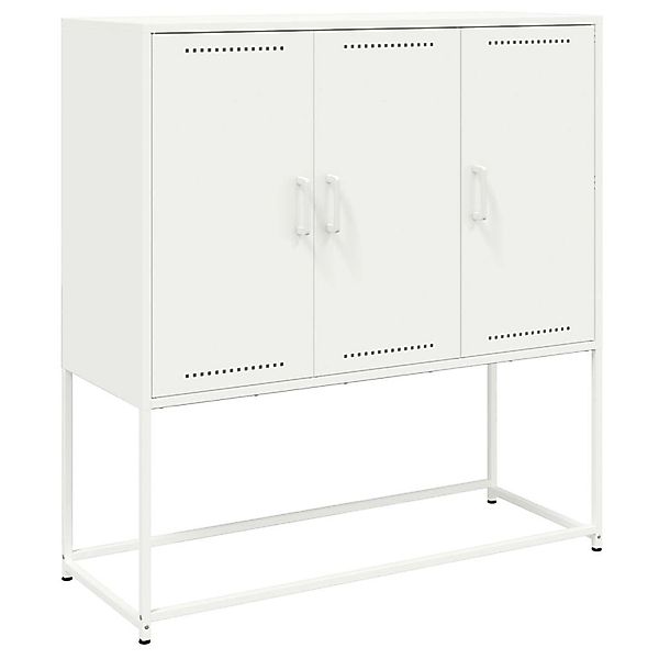 vidaXL Highboard Weiß 100,5x39x107 cm Stahl 846541 günstig online kaufen