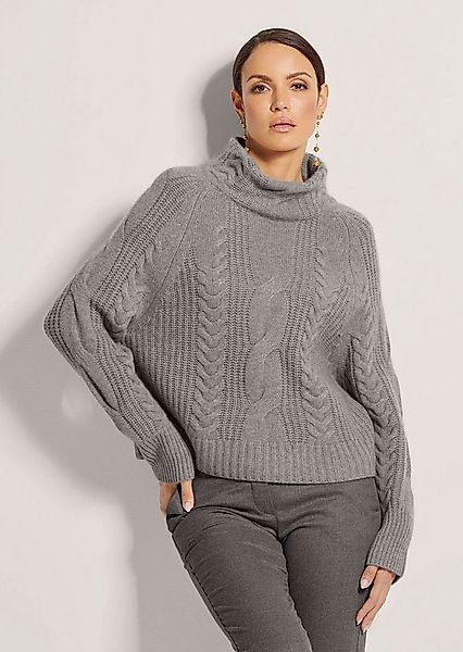 MADELEINE Strickpullover Stehkragen-Pullover mit Kaschmir günstig online kaufen