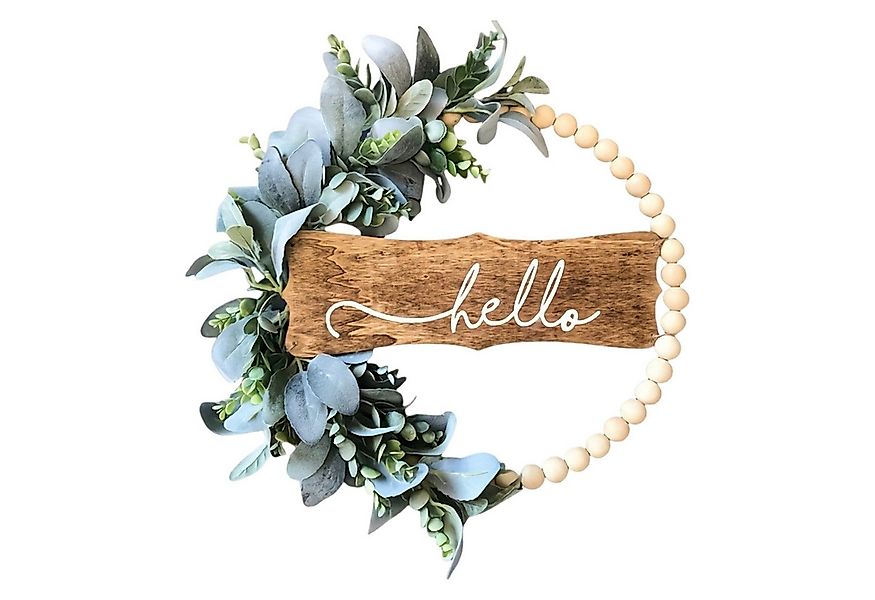 Refttenw Dekokranz Künstlicher Kranz Deko,Haustürkranz,Frühlingskranz,30cm günstig online kaufen