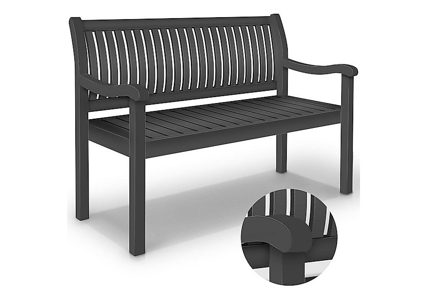 tillvex Gartenbank Holz Parkbank Massiv Sitzbank wetterfest, Holzbank Massi günstig online kaufen