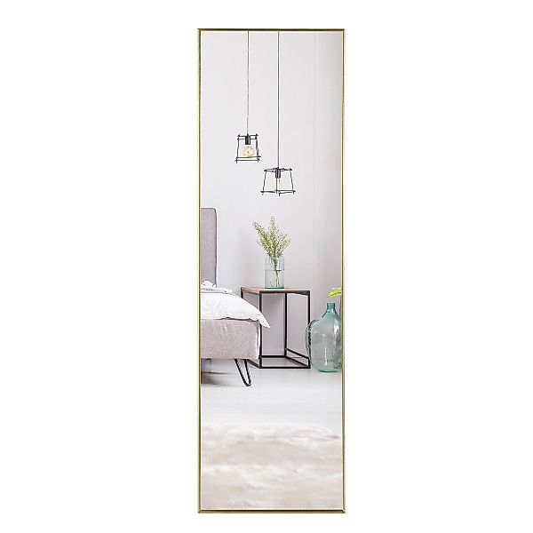 COSTWAY Wandspiegel, Ganzkörper, 37x120cm, höhenverstellbare Hängehaken, günstig online kaufen