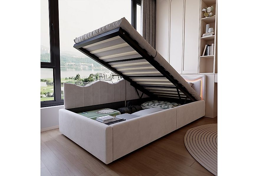 PXloue Polsterbett Schlafsofa Daybett (hydraulischem Stauraum), Jugendbett günstig online kaufen