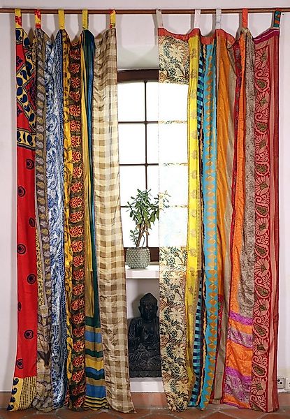Guru-Shop Vorhang Seidiger Vorhang (1 Stk) Gardine aus Patchwork.. günstig online kaufen