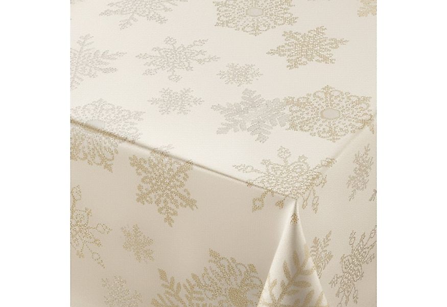 Beautex Tischdecke Lurex Tischdecke Weihnachten, Silber Gold glänzend, Weih günstig online kaufen