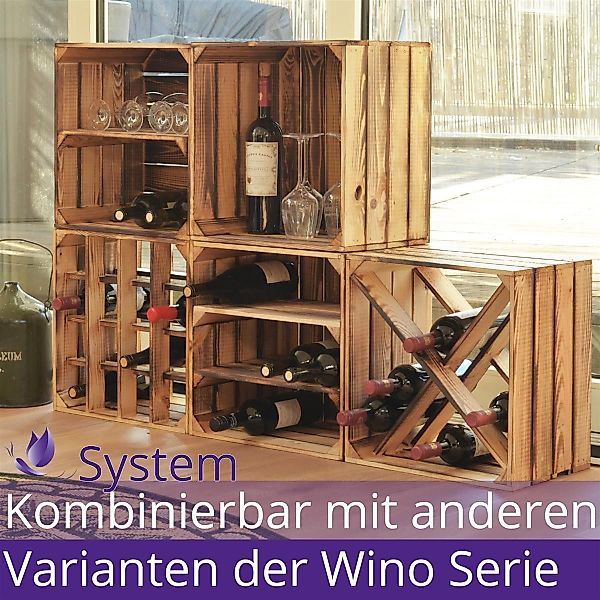 CHICCIE Weinregal Wino Flaschenregal aus Holz günstig online kaufen