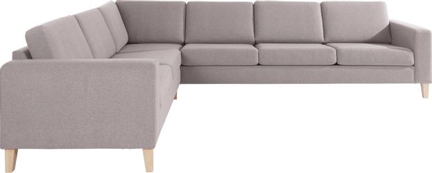 ATLANTIC home collection Ecksofa "Terra L-Form" mit Wellenunterfederung, la günstig online kaufen