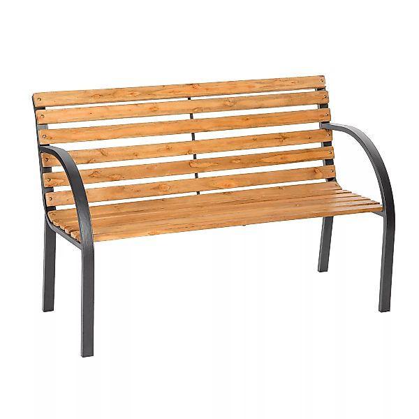 Gartenbank Micha 2-Sitzer aus Holz 119,5x 62x83cm - braun günstig online kaufen
