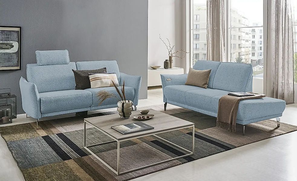 Récamiere  Berlin ¦ blau ¦ Maße (cm): B: 204 H: 88 T: 93.0 Polstermöbel > O günstig online kaufen