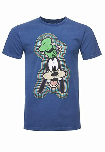 Recovered T-Shirt Disney Goofy Outline GOTS zertifizierte Bio-Baumwolle günstig online kaufen