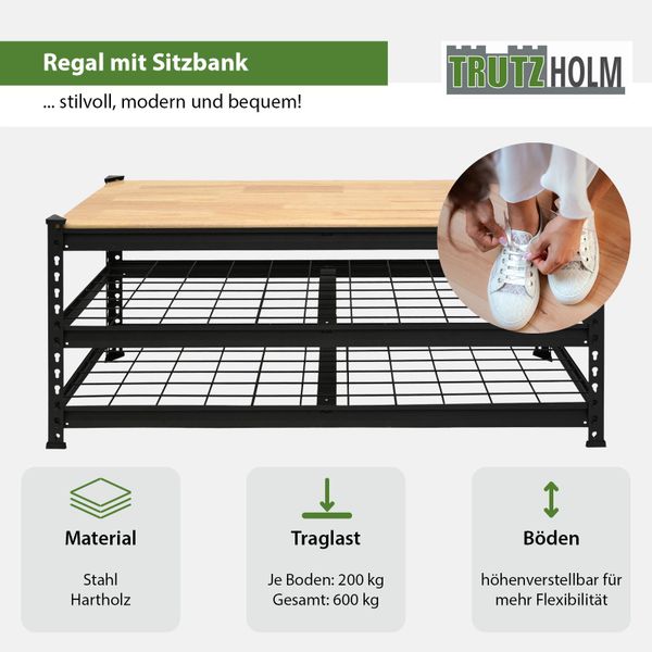 TRUTZHOLM Druckluftgeräte-Set Schuhablage Schuhständer Schuhschrank 3 günstig online kaufen