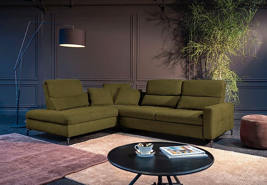 alina Ecksofa »Louis« Breite 260 cm, Rückenlehnenverstellung, wahlweise mit günstig online kaufen