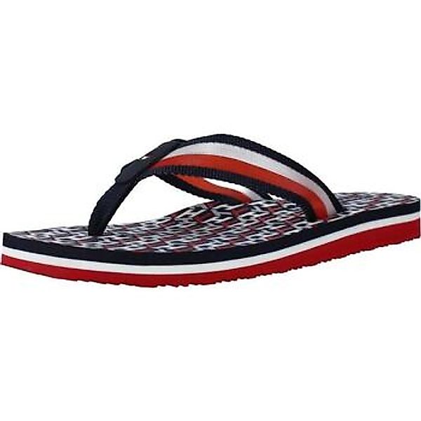 Tommy Hilfiger  Zehentrenner TH MONOGRAM FLAT BEACH S günstig online kaufen