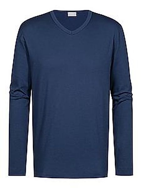 Mey Langarmshirt "Solid Night" T-Shirt aus Interlock-Jersey günstig online kaufen