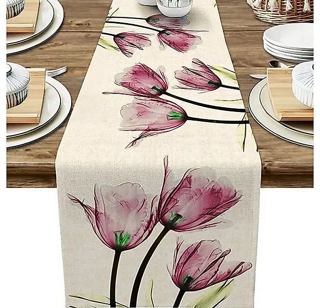 FELIXLEO Tischläufer Rough Baumwolle Tischdecke Bohemian Tabelle Flagge (1- günstig online kaufen