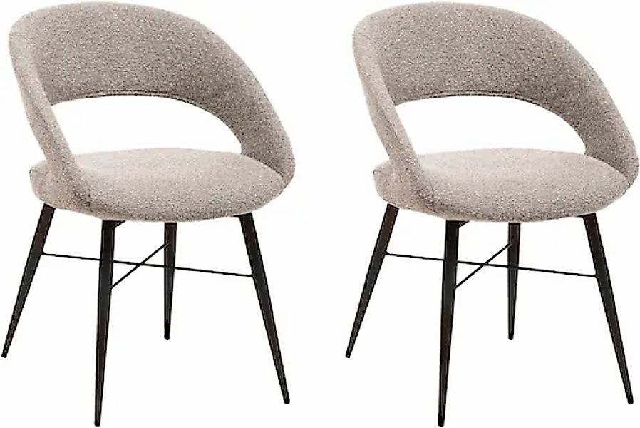 OMG Design Esszimmerstuhl »Marley«, (Set), 2 St., Stoff, mit modernem Cut-O günstig online kaufen