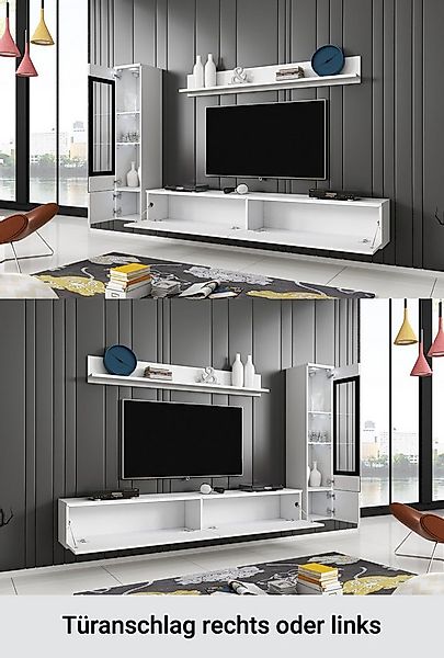 INOSIGN Wohnwand VERA I, Vitrinen Türanschlag links/rechts wechselbar, (Kom günstig online kaufen