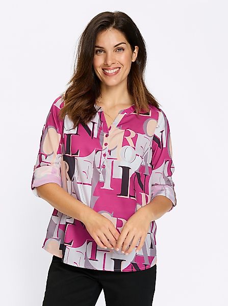 Sieh an! Klassische Bluse Langarmbluse günstig online kaufen