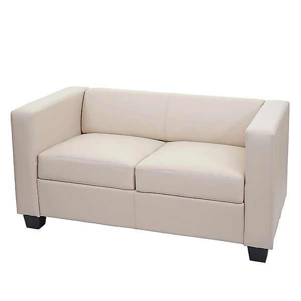 MCW 2er Sofa Lille Leder Creme günstig online kaufen