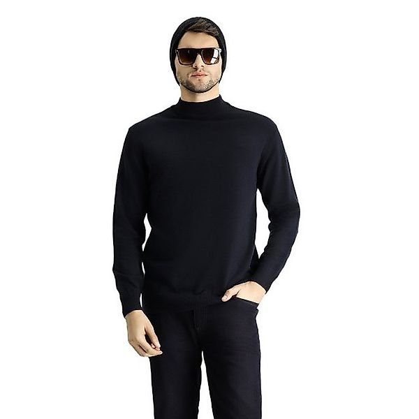 KIGILI Sweater Herren Pullover Slim Fit, Rollkragenpullover, Stilvoll, Lang günstig online kaufen