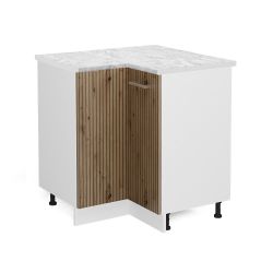 Vicco Eckunterschrank R-Line, Artisan-Eiche/Weiß, 75.6 cm, günstig online kaufen