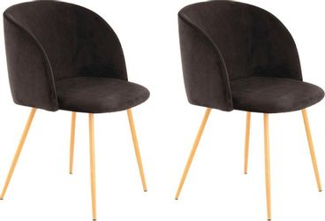 Kayoom Polsterstuhl »Stuhl Celina 110 2er-Set Grau,samtweicher Bezug in mod günstig online kaufen