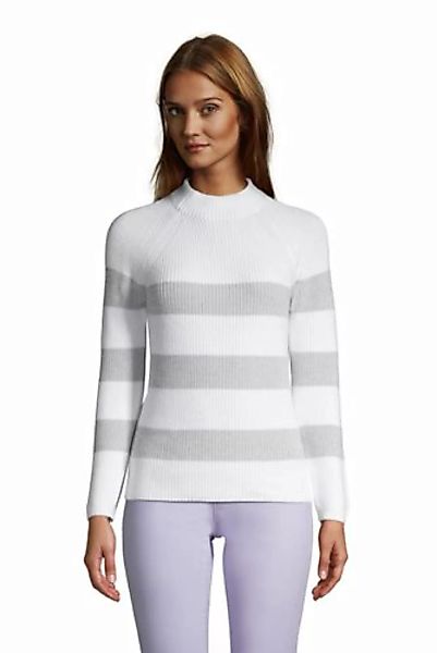 Shaker-Pullover DRIFTER mit Stehkragen, Damen, Größe: L Normal, Weiß, Baumw günstig online kaufen