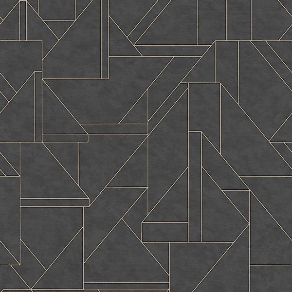 Bricoflor Tapete Schwarz Gold Vliestapete im Art Deco Stil Ideal für Esszim günstig online kaufen