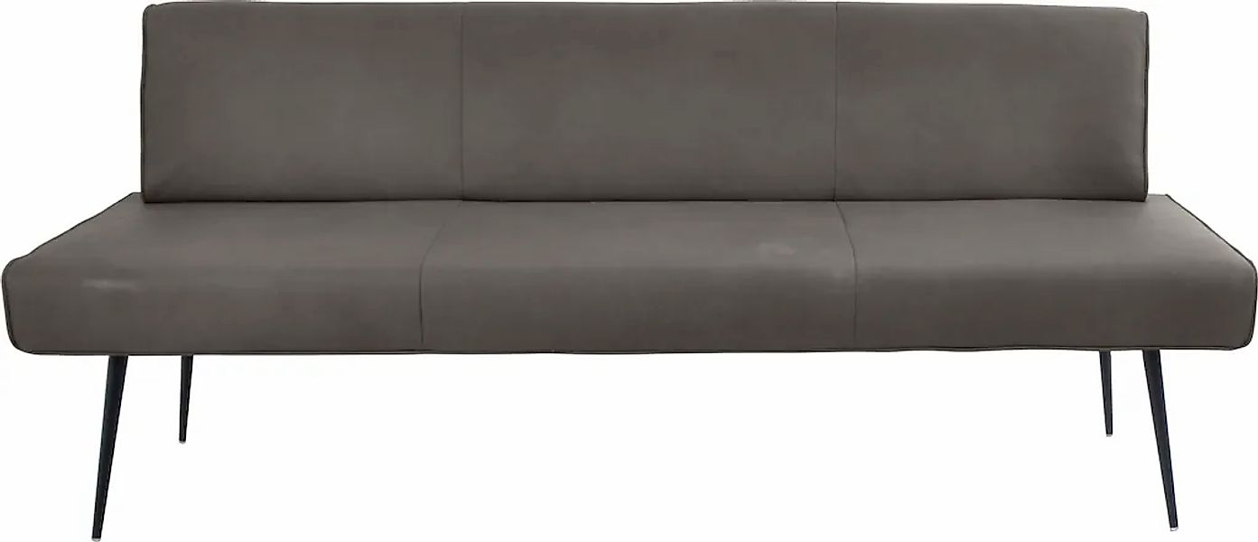 K+W Komfort & Wohnen Polsterbank "Giacomo I" 1 tlg. Metallfüsse in schwarz, günstig online kaufen