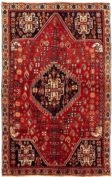 morgenland Wollteppich »Shiraz Medaillon 265 x 172 cm«, rechteckig, Unikat günstig online kaufen