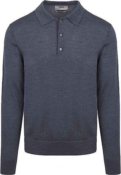 King Essentials The Robert Long Sleeve Poloshirt Merino Anthrazit - Größe X günstig online kaufen