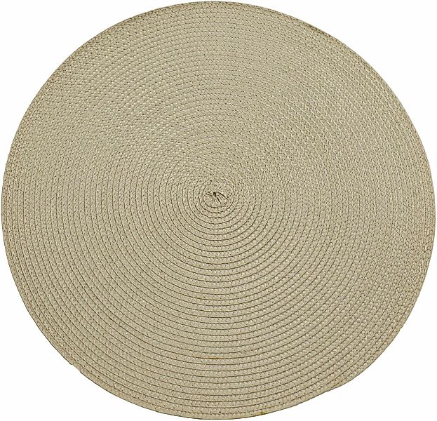 NOOR LIVING Platzset "Platzmatte, Ø 38 cm" aus geflochtenem Polypropylen günstig online kaufen